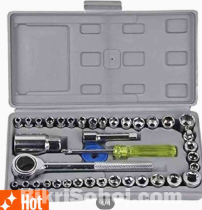 40 In 1 Pcs Wrench Tool Kit & Screwdriver And Socket Set